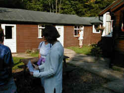 Linda closes the windows prior to setting off